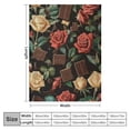 thumbnail image 4 of Orinice Rose &amp; Chocolate Blanket | Soft Warm Fuzzy Lightweight  Throw Blanket Perfect for Couch, Bed, Travel &amp; Outdoor Use, Cozy Blankets for Adults Women Girls  40x50in, 4 of 6