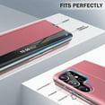 thumbnail image 5 of for Samsung Galaxy S23 Ultra 5G Case View Clear Smart Window Leather for Samsung S23 Ultra Case Luxury Flip Slim Mirror Hard PC Kickstand Shockproof Galaxy S23 Ultra Cover Protective (Pink), 5 of 14