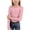 Pink, variant on Girls Long Sleeve Ribbed Knit Shirts Soft Slim Fit Crewneck Casual Base Layer Tops Tees Beige for Size 7-8 Years