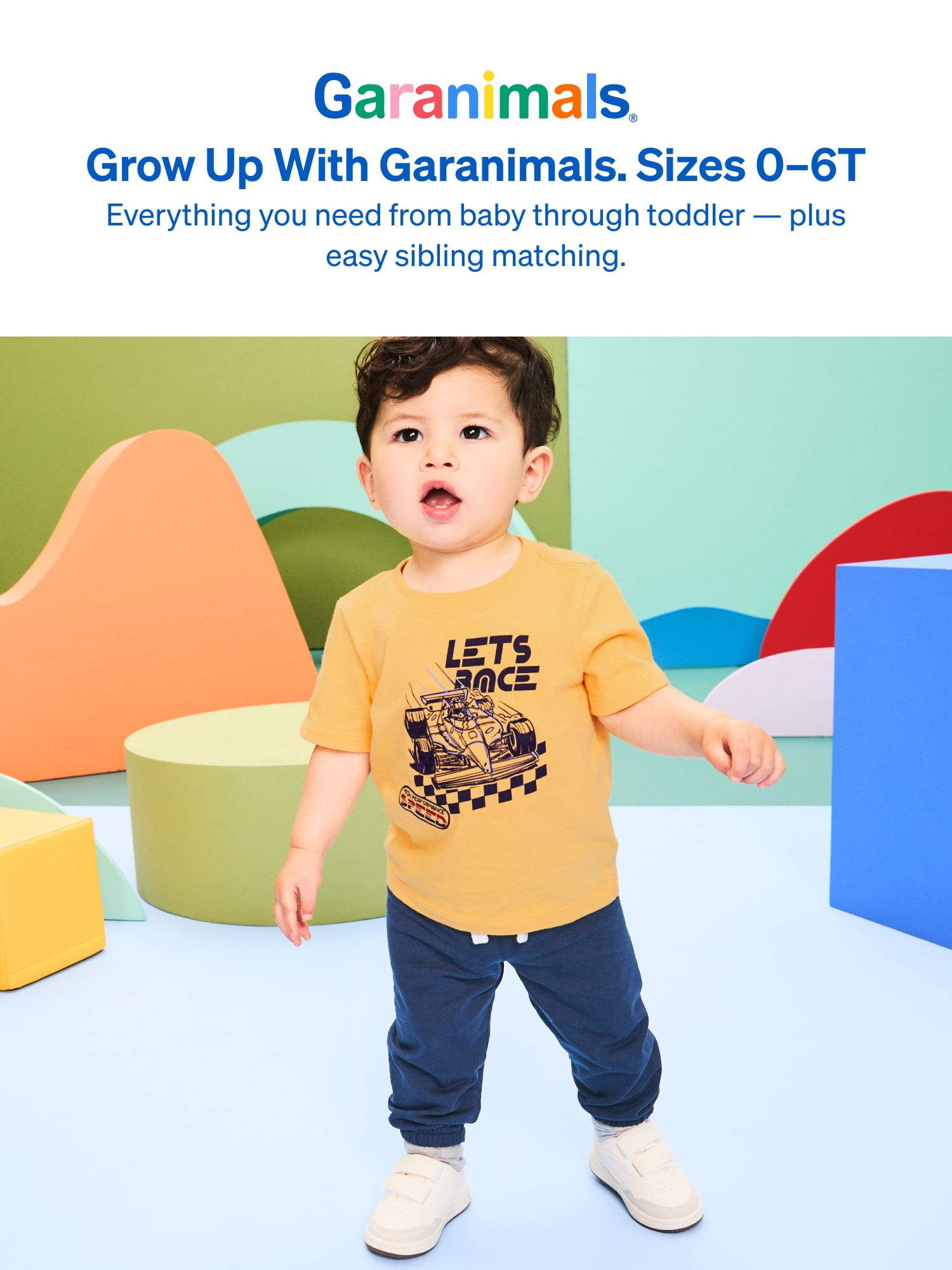Garanimals Baby & Toddler Boys French Terry Pull-On Joggers, Single & 3-Pack, Sizes 0-6T