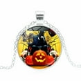 thumbnail image 1 of DPTALR Halloween Retro Cabochon Glass Pendant Chain Necklace, 1 of 1