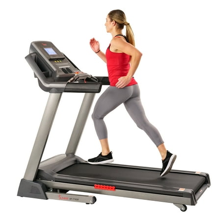 Sunny Health & Fitness Performance Treadmill, High Weight Capacity with 15 Levels of Auto Incline, Pedometer and BMI Body Fat Calculator -