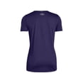 thumbnail image 4 of Camiseta deportiva Under Armour UA Locker para mujer, color morado XXS, 4 of 5