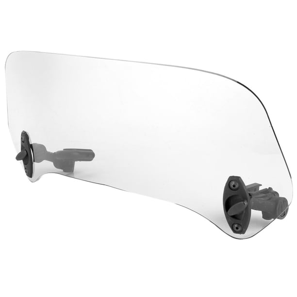 Ouitble Parabrisas de Motocicleta, Deflector de Aire de alerón de Parabrisas Modificado Universal de plástico para Motocicleta (Tamaño: Aprox. 28 x 17 x 7 cm/11 x 6,7 x 2,8 Pulgadas)(Transparente)