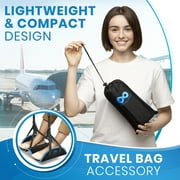 Everlasting Comfort Airplane Foot Hammock, Portable Memory Foam Foot Rest for Travel