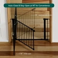 thumbnail image 3 of Baby Gate for Doorways and Stairs, Pet Gate with Wide Walk Thru Door and Lock Indicator, No Drill Pressure Mounted Safety Gate with Double Lock and Self-Closing, 3 of 8