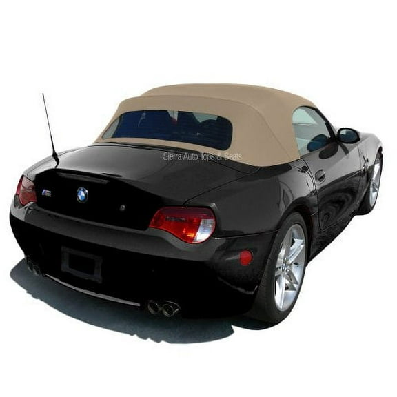 Sierra Auto Tops Convertible Top Replacement for BMW 2003-2008 Z4, Stayfast Canvas, Beige, Heated Glass Window