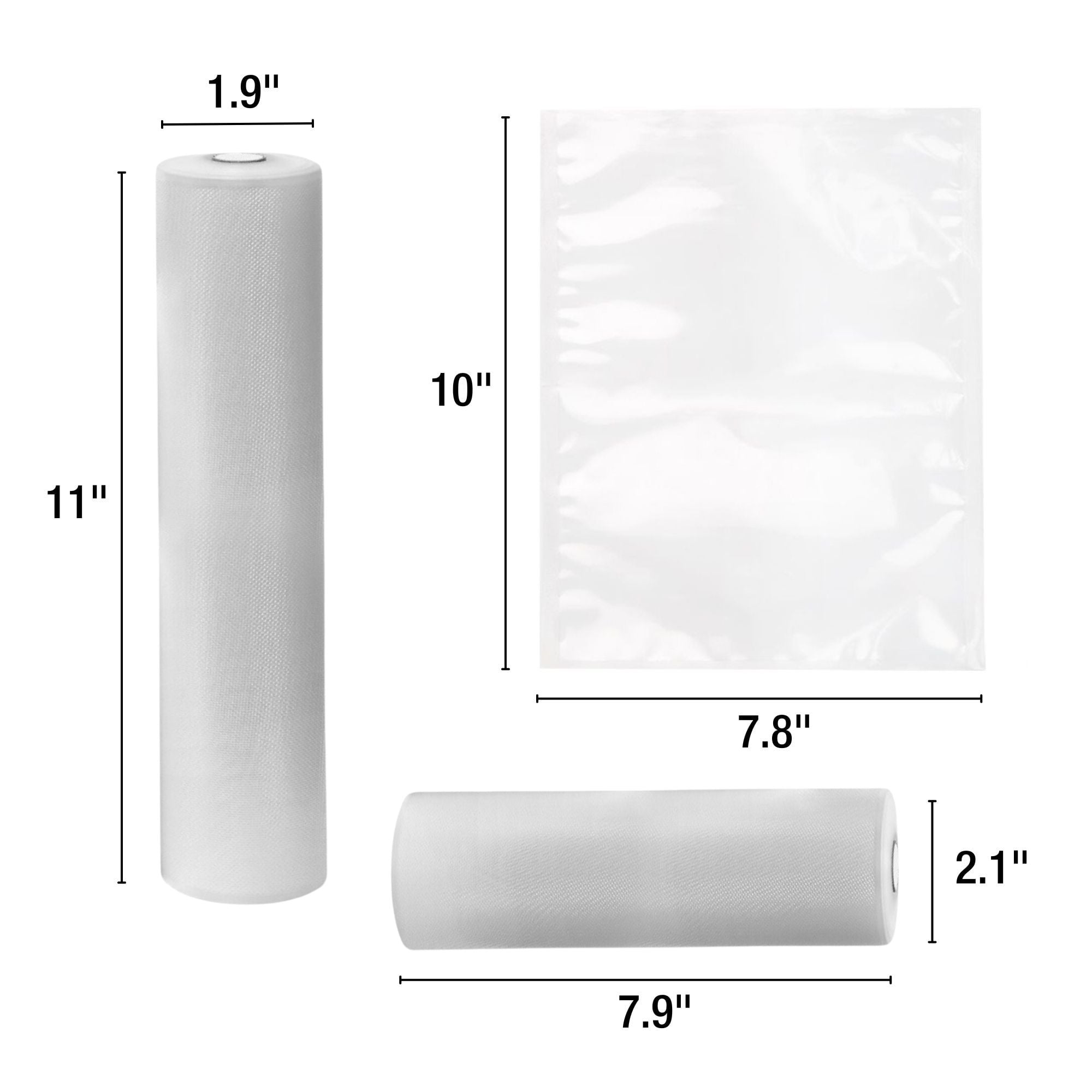 Kenmore Vacuum Sealer Bag & Roll Variety Pack (57 Piece Assortment)