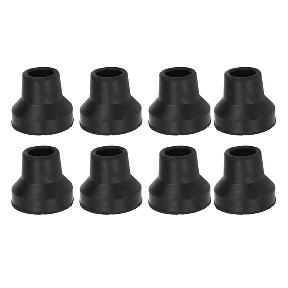 2 Pack Rubber Cane Tips, Walking Cane Tips, Black Sturdy Replacement Cane Tip for Seniors Walking Stick with Imitation Tire Texture Design, for All Standard Canes and Folding Canes