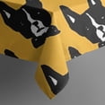 thumbnail image 5 of Boston Terrier Square Tablecloth,Waterproof Square Table Cover,Wipeable Spillproof Washable Table Cover for Home Kitchen Party Decor 60"x60"(152x152cm), 5 of 6
