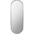 thumbnail image 3 of Mark&Day Full Length Mirror, Ellyn Modern Black Oval Standing Leaning Vanity Wall Mirrors for Bedroom Living Room or Bathroom, Matte Aluminum Frame Large Floor Mirror (65" H x 22" W), 3 of 7