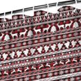 thumbnail image 3 of Red and White Christmas Folk Pattern Shower Curtain 72"x72" ,Bathroom Decorative Shower Curtains Set with 12 Hooks,Modern Waterproof Washable Shower Curtain, 3 of 6