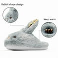 thumbnail image 3 of Bunny Slippers for Women and Men, Cute Animal Plush Rabbit Fuzzy Slippers, Soft Fluffy Winter Warm House Slipper Indoor Outdoor Shoes, 3 of 6
