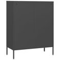 thumbnail image 3 of vidaXL Commode Anthracite 80x35x101.5 cm Acier, 3 of 5