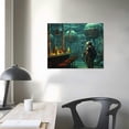 thumbnail image 3 of ONETECH Wall Art for Underwater BAR Octopus Steampunk New Giant Canvas Wall Art Kitchen Wall Decoration Picture Canvas Prints Framed Ready to Hang Contemporary Canvas Artwork for Wall Decor 20\x16\, 3 of 4