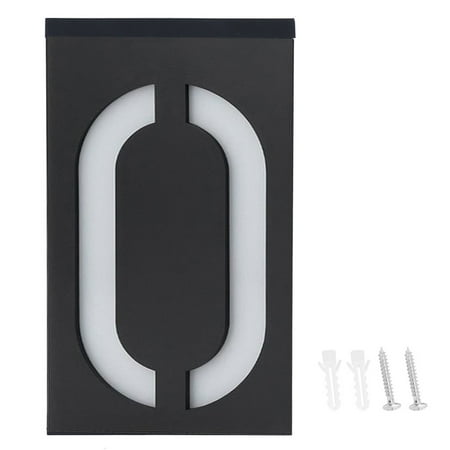 

Outdoor Solar Power LED Number Sign Light House Hotel Store Door Address Lights PlateNumber 0