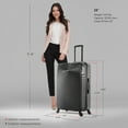 thumbnail image 3 of DUKAP Inception 28" Hardside Lightweight Luggage with Spinner Wheels, Handle and Trolley, Black, 3 of 10