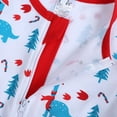 thumbnail image 3 of Bellafa Baby Boys Girls Organic Cotton Zip-Front Sleeper Pajamas, Unisex Infant Chirtmas Footless Sleep 'n Play Romper, 3 of 9