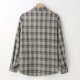 thumbnail image 3 of Camisa De Botones Para Hombre Camisa de manga larga a cuadros con botones y bolsillo holgado informal a la moda para hombre (Grey, 4XL), 3 of 7