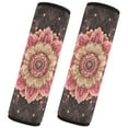 thumbnail image 2 of Qxltty Pink Mandala Flowers Car Seat Strap Pads are Soft and Snug Fitting for All Cars Backpacks Pushchair, 2 of 8