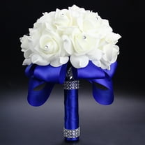 Raindrops Blue Artificial Bouquet Made of Foam for Decoration Great for Wedding and Home Use Realistic Simulation Flowers Ornament 1PC