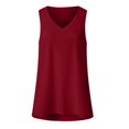 thumbnail image 3 of Birdeem Hauts Sans Manches Décontractés pour Femmes, Unis, à Col en V, Dégradé, Amples, Style Camisole, 3 of 12