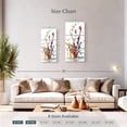 thumbnail image 4 of Elephant Stock Rainbow Water Splash Wall Art - Vertical Multi Panel Canvas - Living Room Wall Decor - Abstract Multi Panel - White And Orange Decor - 12" x 27", 4 of 8