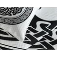thumbnail image 4 of Ambesonne Celtic Quilted Bedspread Set 3 Pcs, Native Tree of Life Art, Queen Size, Black White, 4 of 5