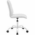 thumbnail image 3 of Modway Prim Armless Midback Leatherette Office Chair, 3 of 5