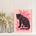 thumbnail image 2 of Black Leopard Floral Canvas Wall Art, Boho Animal Print for Living Room, Bedroom, Office, Entryway and Cafe Decor, 2 of 8
