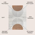 thumbnail image 3 of JONATHAN Y WASHABLE 8 x 10 Area Rug, Kallax Geometric - Cream/Terra, WSH311A-8, 3 of 9