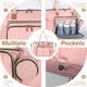 thumbnail image 4 of Bolsa para pañales Tonyeee, impermeable, grande, con cambiador, rosa, 4 of 6
