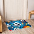 thumbnail image 6 of Football Polyester, Non-Slip, Machine Washable Outdoor Carpet Floor Rug for Door - 3x5 Feet, 6 of 6