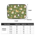 thumbnail image 3 of Shiba Inu Dog and Flower Portable Laptop Sleeve Compatible with MacBook Air Notebook Computer Case for Men Women College School Students, 3 of 7