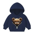 thumbnail image 1 of Sudadera con capucha para bebé, niño y niña, sudadera informal con estampado para bebé, regalo para niña, blusa, 1 of 5
