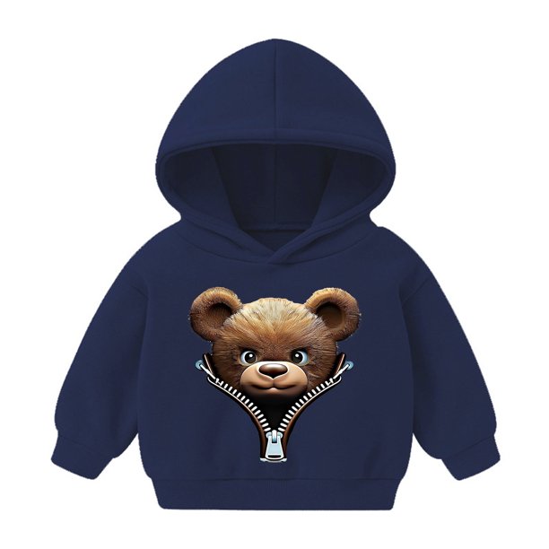 Sudadera con capucha para bebé, niño y niña, sudadera informal con estampado para bebé, regalo para niña, blusa