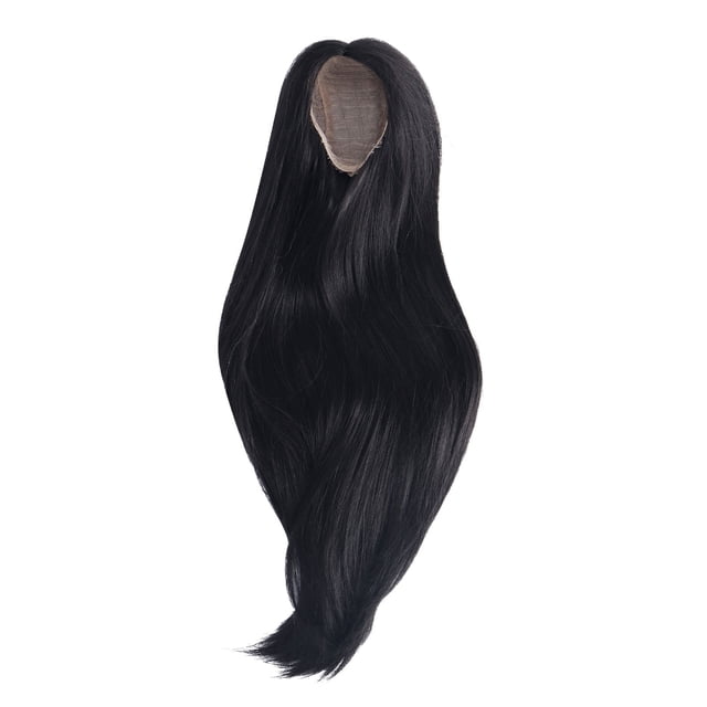 Pelo de Muñeca Largo y Liso, Separación Central, Seda Suave de Alta Temperatura, Peluca de Muñeca Articulada Con Bola de Fáil Peinado para Niños y Adulto
