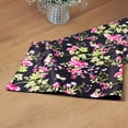 thumbnail image 3 of Table Runner for Dining Table, Black Japanese Print Floral Table Linen - Home Decor, 3 of 7