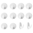 thumbnail image 1 of 12 ganchos de plástico autoadhesivos, ganchos adhesivos, ganchos de pared extraíbles, ganchos adhesivos para colgar Co, 1 of 5