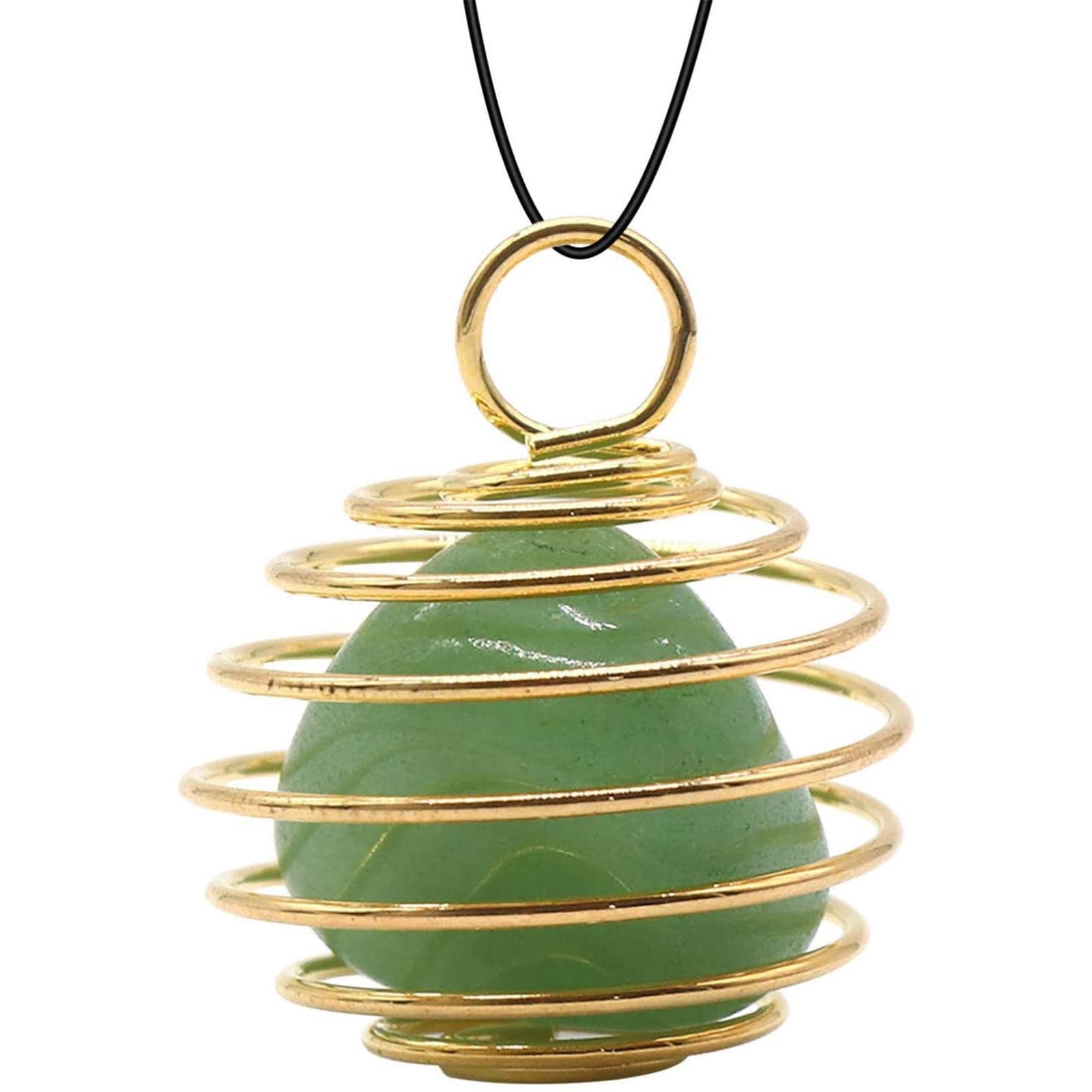 Natural Gemstone Crystal Hexagonal Point Pendant Necklace - Reiki Chakra Healing Jewelry For Women & Men, 18"-20" Chain