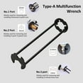 thumbnail image 6 of Wrench,Under Sink Wrench 2pcs Tool Universal Wrench Faucet Sink Wrench Plumbers Wrench 7 Sizes Wrench Set Under, 6 of 6
