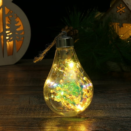 

PRINxy HangingOrnaments Clearance Christmas LED Transparent Christmas Tree Pendant Glowing Ball Christmas