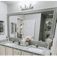 thumbnail image 5 of Frame My Mirror Framed Mirror, Brushed Silver Finish, 36" x 48", 3" Wide Frame Porter Design, 5 of 12