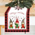 thumbnail image 2 of Christmas Gnome Table Runner Red Buffalo Check Plaid Snowflakes Table Runner Seasonal Winter Xmas Holiday Dresser Scarves Decorations for Kitchen Dining Wedding Party 13 x 90 Inch, 2 of 7