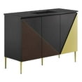 thumbnail image 3 of Modway Alchemist 48" Single Sink Modern Wood Bathroom Vanity in Black, 3 of 16