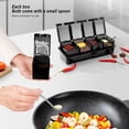 thumbnail image 3 of Juego de cajas de condimentos con 4 compartimentos extraíbles para la cocina, condimentos, 3 of 5