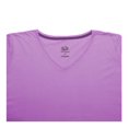 thumbnail image 3 of Playera Fruit of the Loom Talla M Cuello V Básica Lisa Lila, 3 of 4