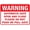 Warning Sign 2, variant on Warning Sign - Warning Crush Hazard Always Wear Safety Shoes, 8"x12" Retro Vintage Metal Sign, for Home, Road, Garage, Highway, Wall Decor