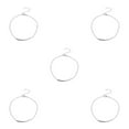 thumbnail image 3 of ZheElen Woman Anklet Exquisite Jewelry Accessory Simple Style Ankle Decoration Foot Chains Ankles Chain for Dress Decor Silver 5Set, 3 of 6