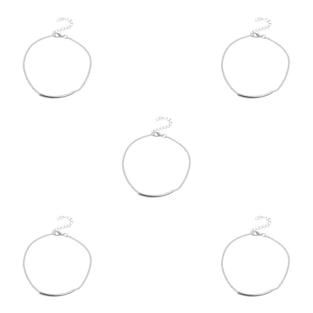Minnieouse de tobillo Adorn Accesorio de moda para mujer Elegante Brazalete de joyería para mujer Estilo simple Tobillera Cadena Pies Type2 NO2 Minnieouse CBP267753